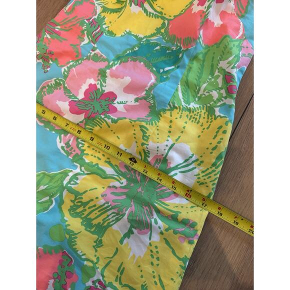 Lilly Pulitzer DELIA Shift Dress SHORELY BLUE Big Flirt Pink Green Blue 00 READ - Picture 5 of 16